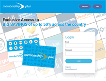 Tablet Screenshot of membershipplus.ie